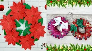 Christmas Wreath/How to make Paper Christmas Wreath/Christmas Decoration ideas/DIY/Christmas Crafts