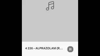 4 226 - Alprazolam (RAVA x RAVISAL x DANY COCA)
