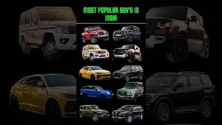 Most Popular SUVs In India!! #shorts