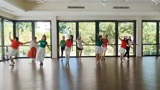 ROCKIN' AROUND THE CHRISTMAS TREE Line Dance - Demo & Count