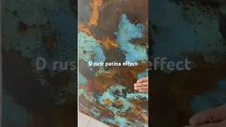 D rust patina effect #wall #rustic #home #texturepainting