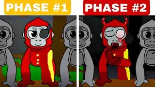 Gorilla Tag Sprunki Treatment But VS Phase 2 Style VS Phase 1 Style