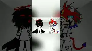 Please don't freak out/heavy iron and black hook/metal cardbot sciene au/#gachameme #gacha #gachamem