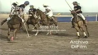 DiFilm - Torneo de Polo en la playa con Horacio Heguy y Justo Saavedra 1992
