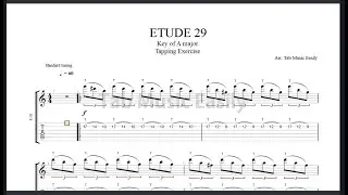 Tapping Exercise:  Etude 29 - Key of A major