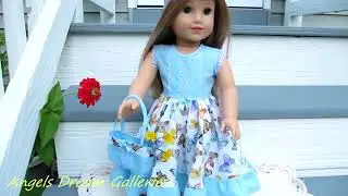 ANGELS DREAM GALLERIES Doll Dress Collection | Blue Doll Outfit with Butterflies 🦋 💖