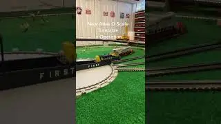 Atlas O Scale Turntable In Operation #heynow #topnotchrailroad #pg3ibew #mth #atlas #oscale