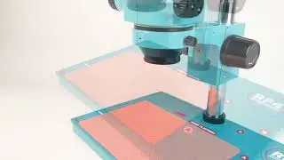 RF4 7-50X Continuous Zoom  Heat Insulation Silicone Pad Trinocular Stereo Microscope RF7050TVP-PO2