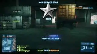 Battlefield 3 : M416 Service Star 5 And Mastery Dog Tag!!!