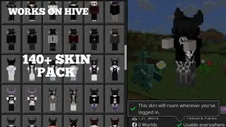 140+skin pack for pc/Android/ios [1.21.131] || WORKS ON HIVE