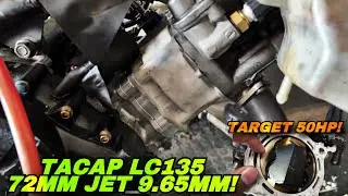 TACAP SPEC 72MM JET 9.65MM TARGET 50HP! | ENJIN MASIH CUN! | 200GPS 1KM!