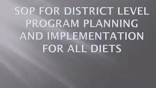 Release of SOP for District level Program Planning and Implementation for all DIETs.