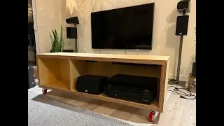 sleek modern unit to hold home theater equipment + more