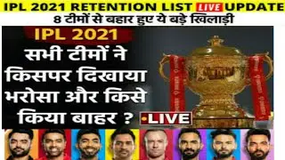Ipl All Team Release And Retained players list||All Teams purse balance||IPL 2021||