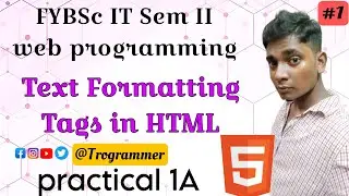 FYBSc It Web programming practical Mumbai University 