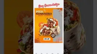 How to Design a Burger Poster in Canva | Easy & Creative Poster Design| #canva #design #shorts