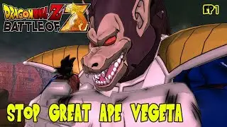Dragon Ball Z: Battle of Z - Nappa defeated And Vegeta transforms into the Great Ape (Lets Play Ep1)