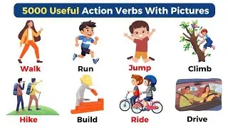 5000 action verbs | common action verbs in English |English vocabulary with pictures