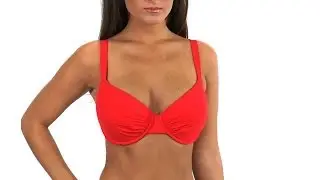 Jantzen Solid D & DD Cup Underwire Bra Top | SwimOutlet.com