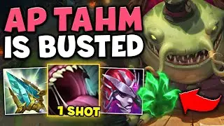 TAHM KENCH, BUT I'M AP AND SWALLOW THE ENEMIES WHOLE (WTF IS THAT DAMAGE?)