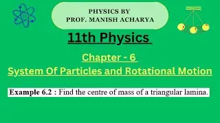 Find the centre of mass of a triangular lamina.