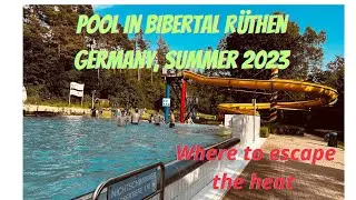 Бассейн в Рютене, Северный Рейн-Вестфалия, Германия, лето 2023 г.