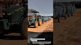 Work tool banana transport tractor with special farm trailer for efficient harvest