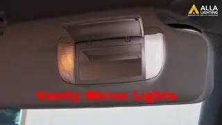 Change | Replace Toyota Sienna Vanity Mirror Light Bulb | LED Install