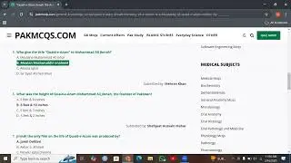 General Knowledge MCQ | Quaide Azam MCQ | History of Pakistan MCQ | PPSC, NTS MCQ | Adnan Ahmed
