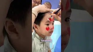Strawberry Bunny Face Painting, Face Painting 🌈🍓#shorts