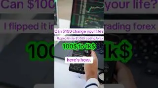 I Flipped $100 to $1,000 Trading Forex &mdash; No Hype, Just Real Trades #100kchallenge #propfirmtrading