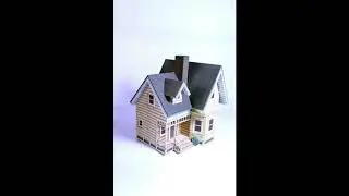 Carl and Ellie's house from Disney Up with paper #shorts
