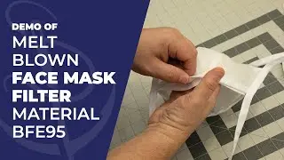Demo of Melt Blown Face Mask Filter Material BFE95