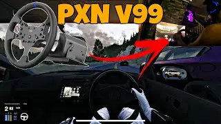 LA Canyons + Traffic | PXN V99 Steering Wheel #pxnv99 #pxn #assettocorsa #steeringwheel