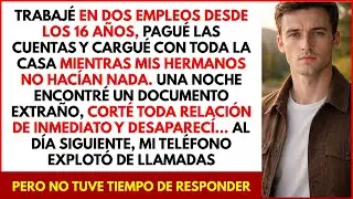Trabajé duro desde los 16: pagaba las cuentas y pagaba mientras mis hermanos se hacían los flojos.