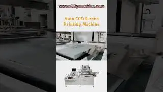 #Vility #automatic #screenprinting Sheet to sheet CCD Vision Screen Printing Machine for PET film