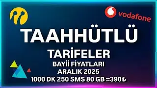 EN UYGUN TARİFELER BAYİİ FİYATLARI | 80 GB 390₺ | KA&Ccedil;IRMA | TURKCELL VODAFONE TURK TELEKOM | 12.2025