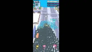 HIGH SCORE OVER 1000 IN CROWD CITY (VOODOO) / Android Gameplay