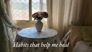 Finding comfort in hard times | Habits that help me heal |Room decor, painting, baking| Slow Living