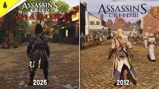 Assassin&rsquo;s Creed Shadows против Assassin&rsquo;s Creed III - Сравнение деталей и физики