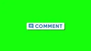 comment button greenscreen no copyright