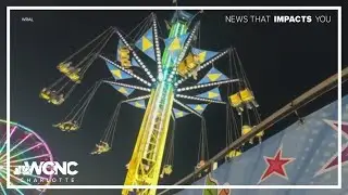 NC State Fair ride stops due to low voltage, leaving riders dangling 100 feet in the air