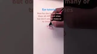 Eye tutorial #drawing #drawingtutorial #drawingforkids #drawings #drawingideas #drawingvideo #artist