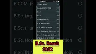 B.Sc/BA result 2022//CSJM university result 2022 // All University result A gya/ #bscresult #shorts
