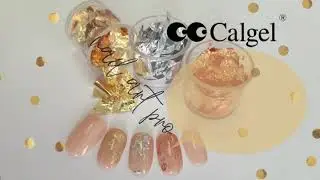 Calgel Nail art pro - Foil leaf application