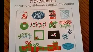 Close To My Heart City Sidewalks Digital Cricut Design Space Christmas Collection Walk Through
