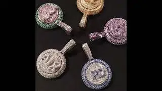 Custom Letter Rotatable Pendant#shorts #veeget#veegetofficial#veegetjewelry#jewelry#streetwear