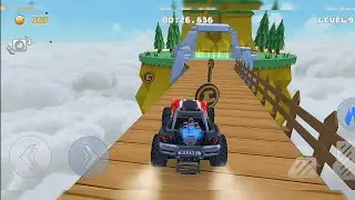 Mountain climb stunt car game play part 1 mega ramp race car game play 