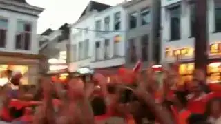 Oranje gekte Poeleplein, Groningen