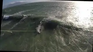Rough kitesurf conditions: Cape Town